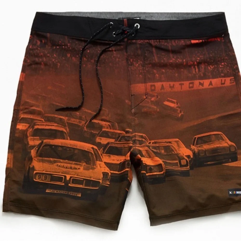 NWT Hurley Nascar Racing Men's Throwback Board Shorts Phantom Shorts Finishline - Picture 4 of 11